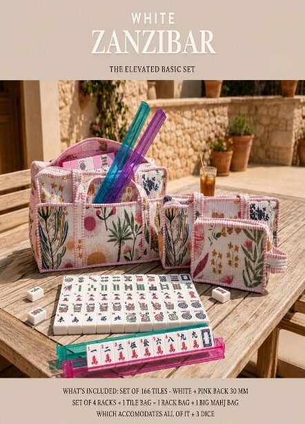 American mahjong tile bag, 18.5 inch rack compatible