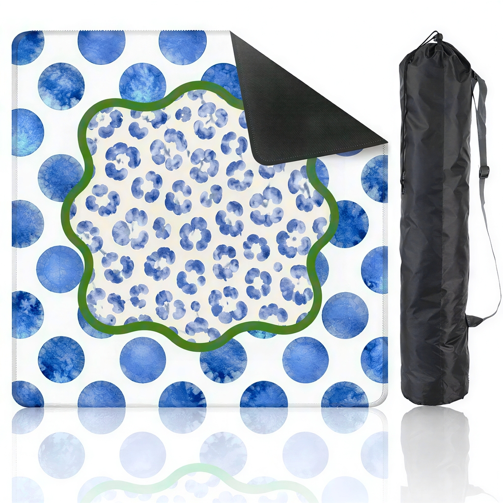 Mahjong table mat collection in pastel prints